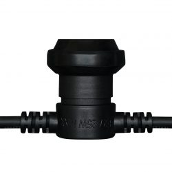 Commercial Festoon Socket Black Commercial Festoon Socket Black