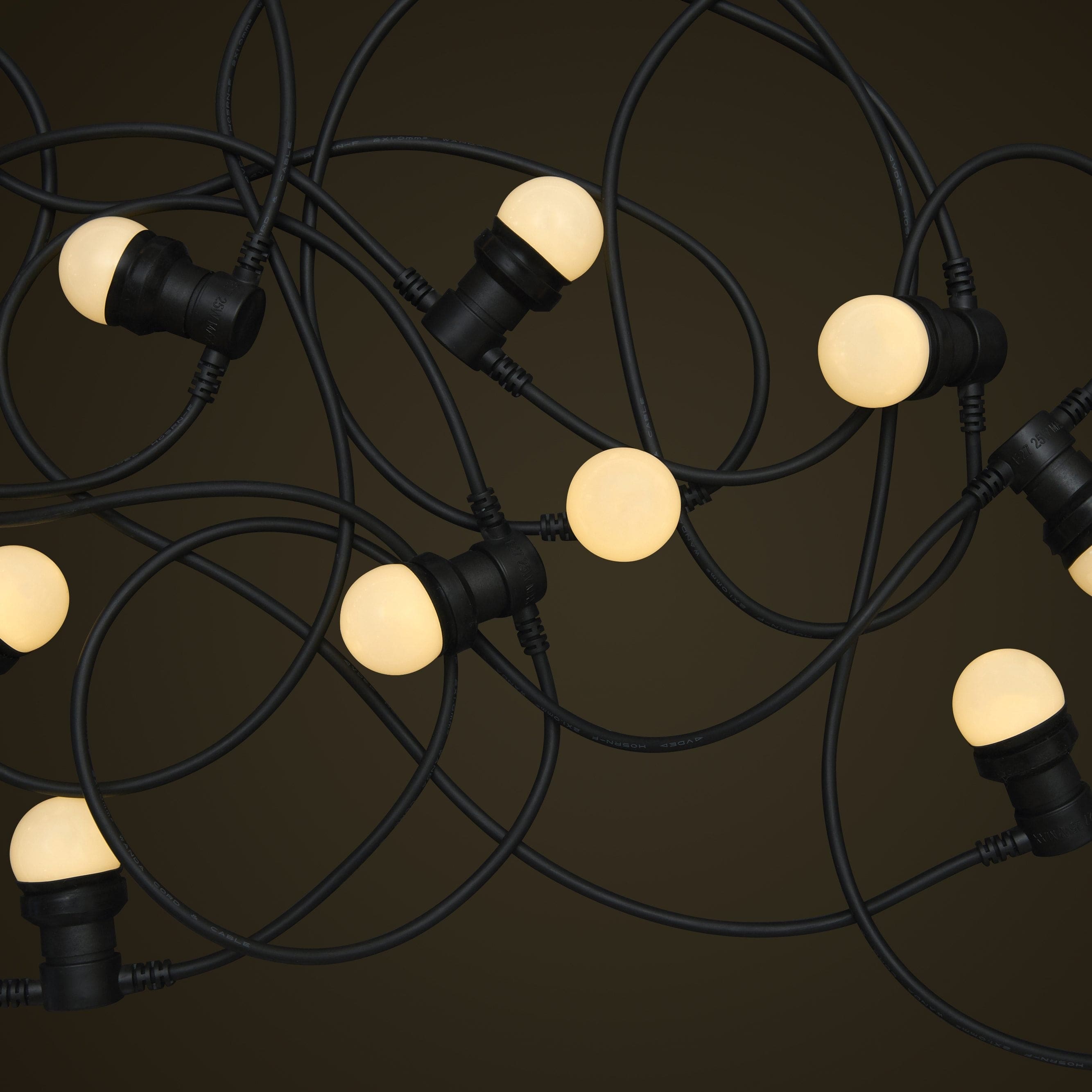 Commercial Festoon String Lighting System Outdoor Lights Black Commercial Festoon Lighting 1w Small White Led Light Globes