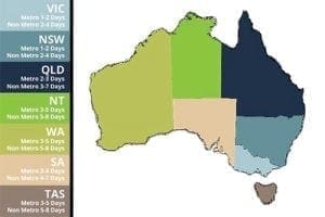 Mr Festoon Lights Shipping and Delivery Map Australia